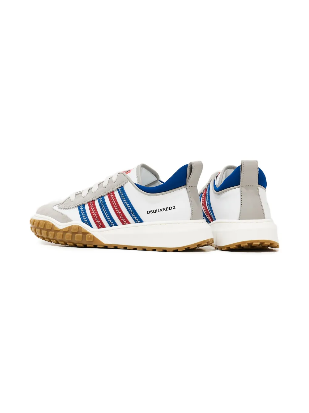 DSQUARED2 KIDS Leren sneakers Wit