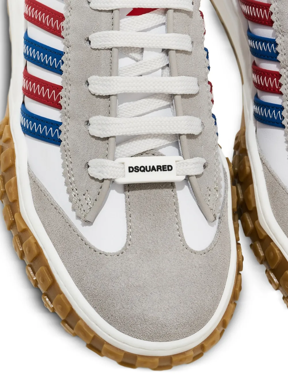 DSQUARED2 KIDS Leren sneakers Wit
