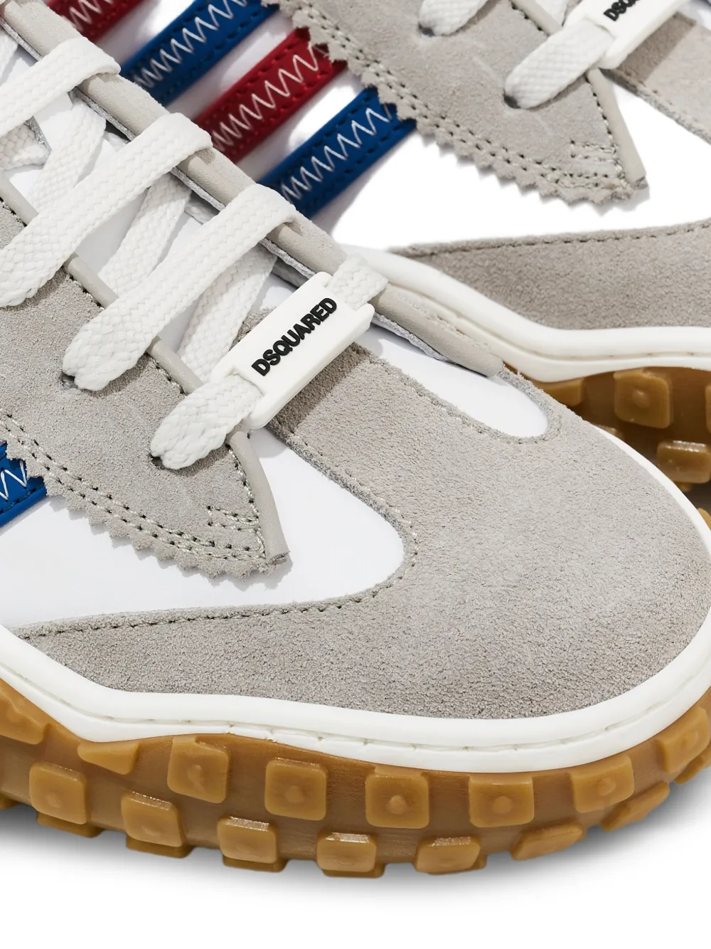 DSQUARED2 KIDS Leren sneakers Wit