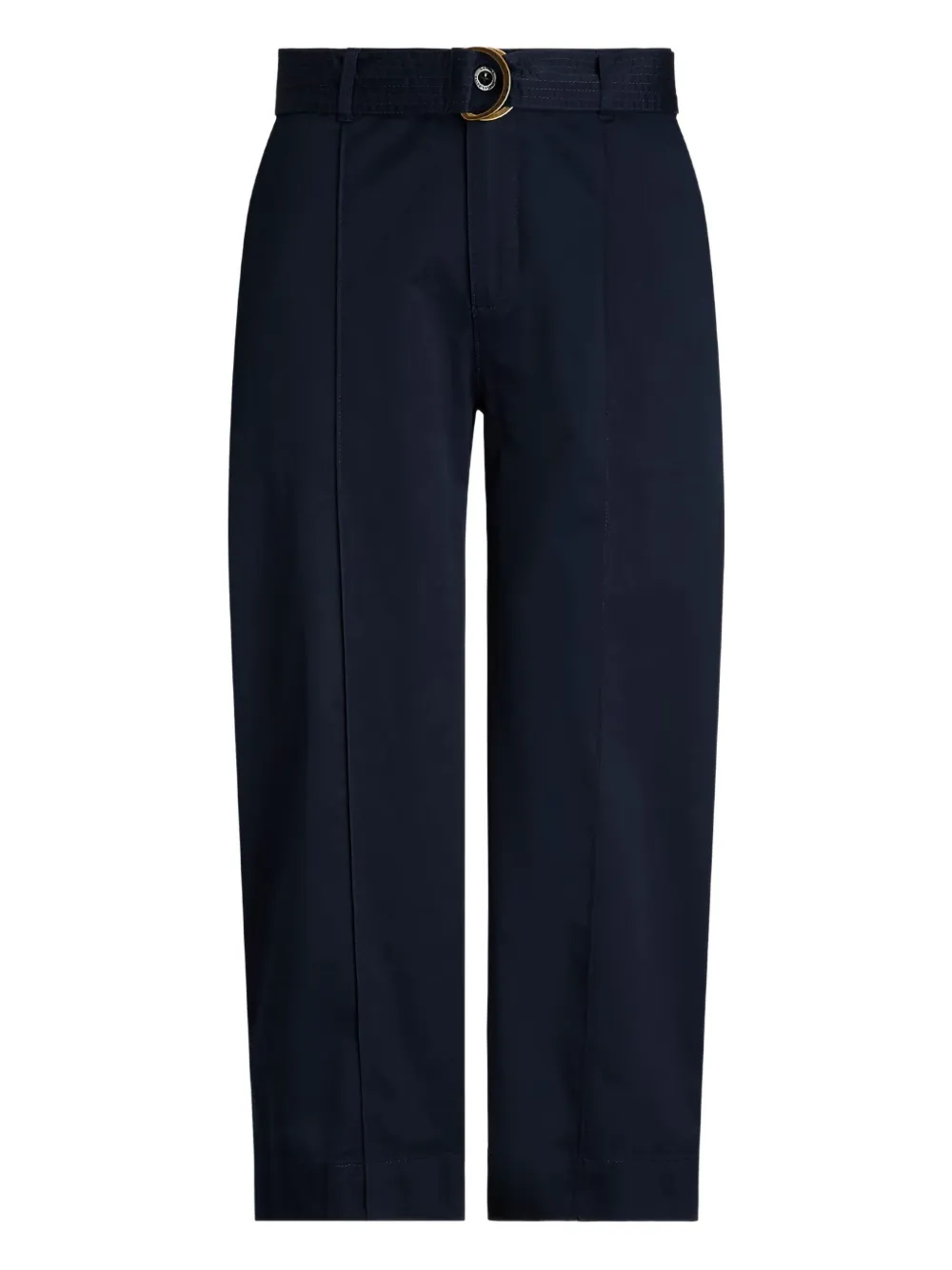 Ralph Lauren Belt Straight Trousers In Blue