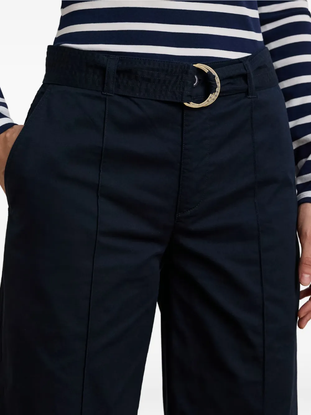 Ralph Lauren Belt Straight Trousers In Blue