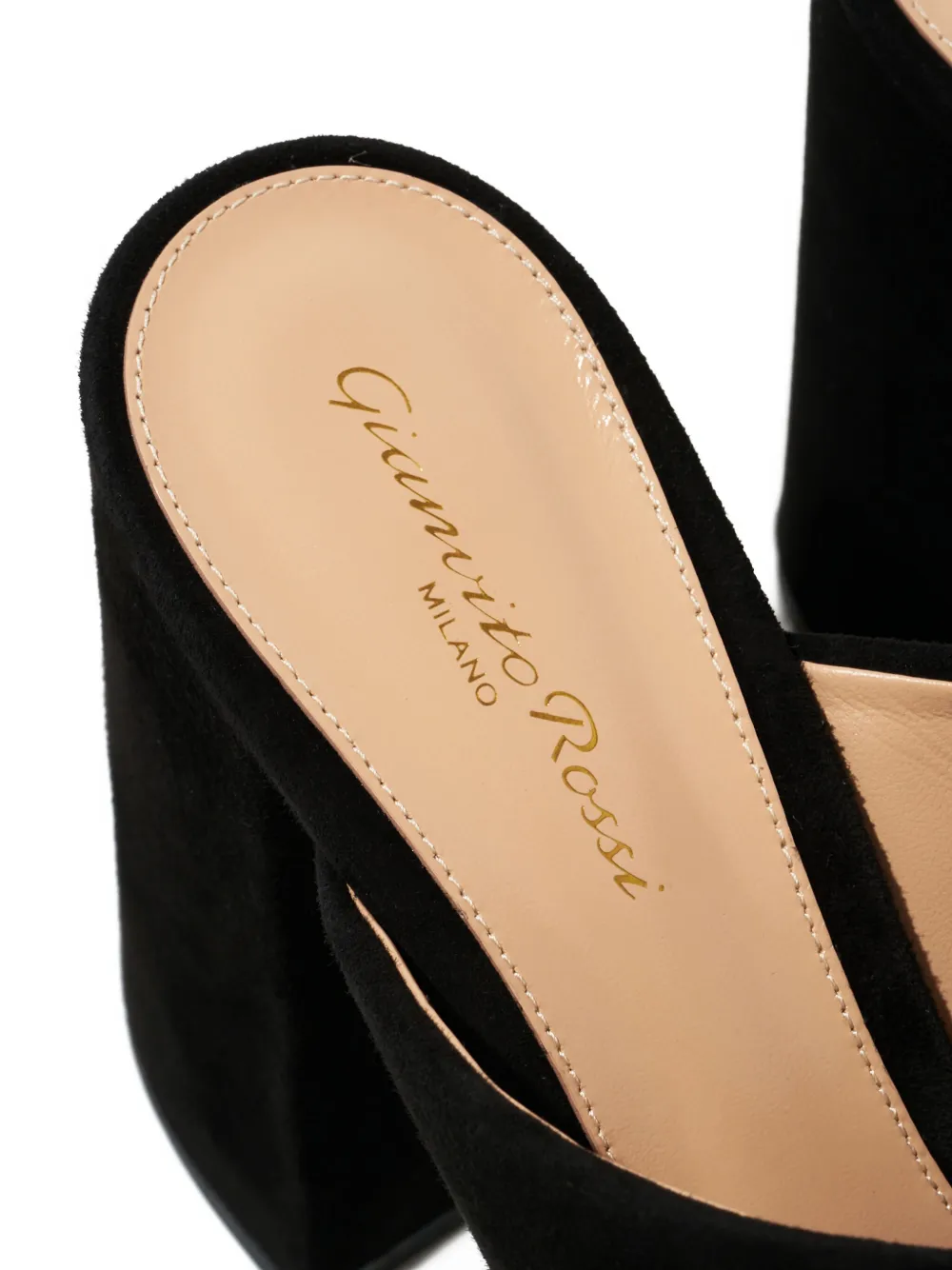 Gianvito Rossi Platform Crossover-strap Sandals In Black