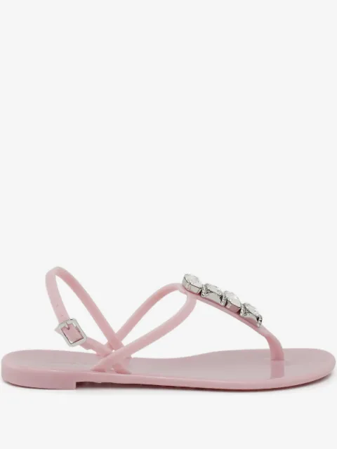 Casadei crystal thong sandals