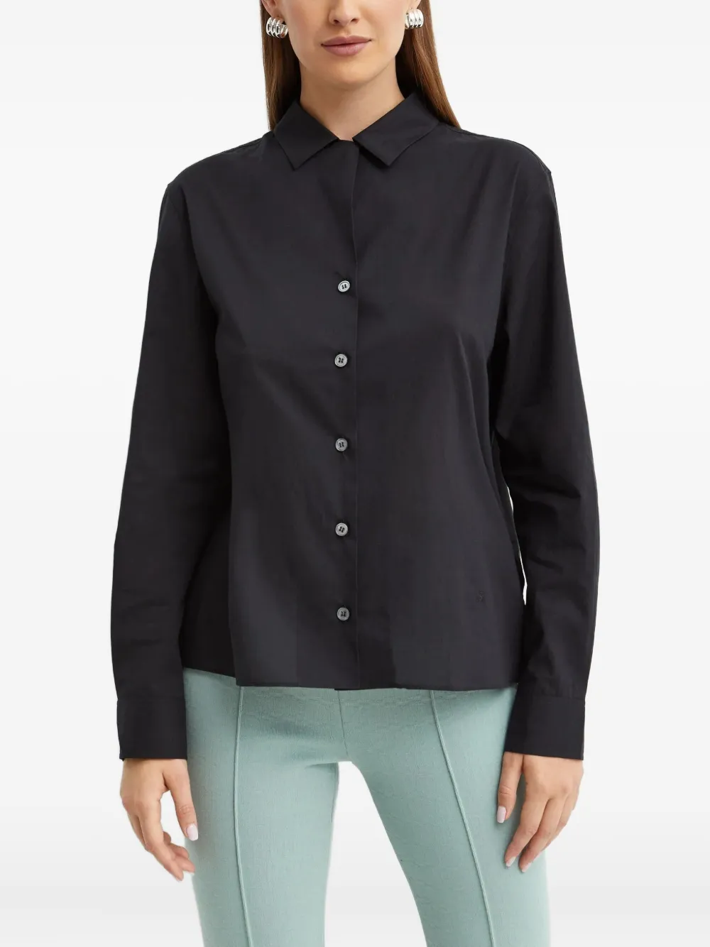 High Sport Bowler Button-front Shirt In Black
