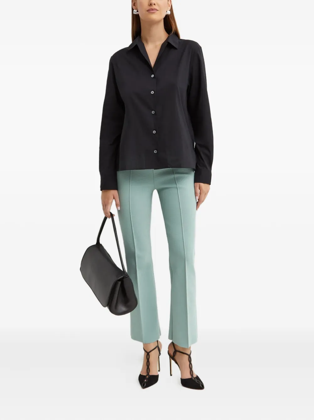 High Sport Bowler Button-front Shirt In Black