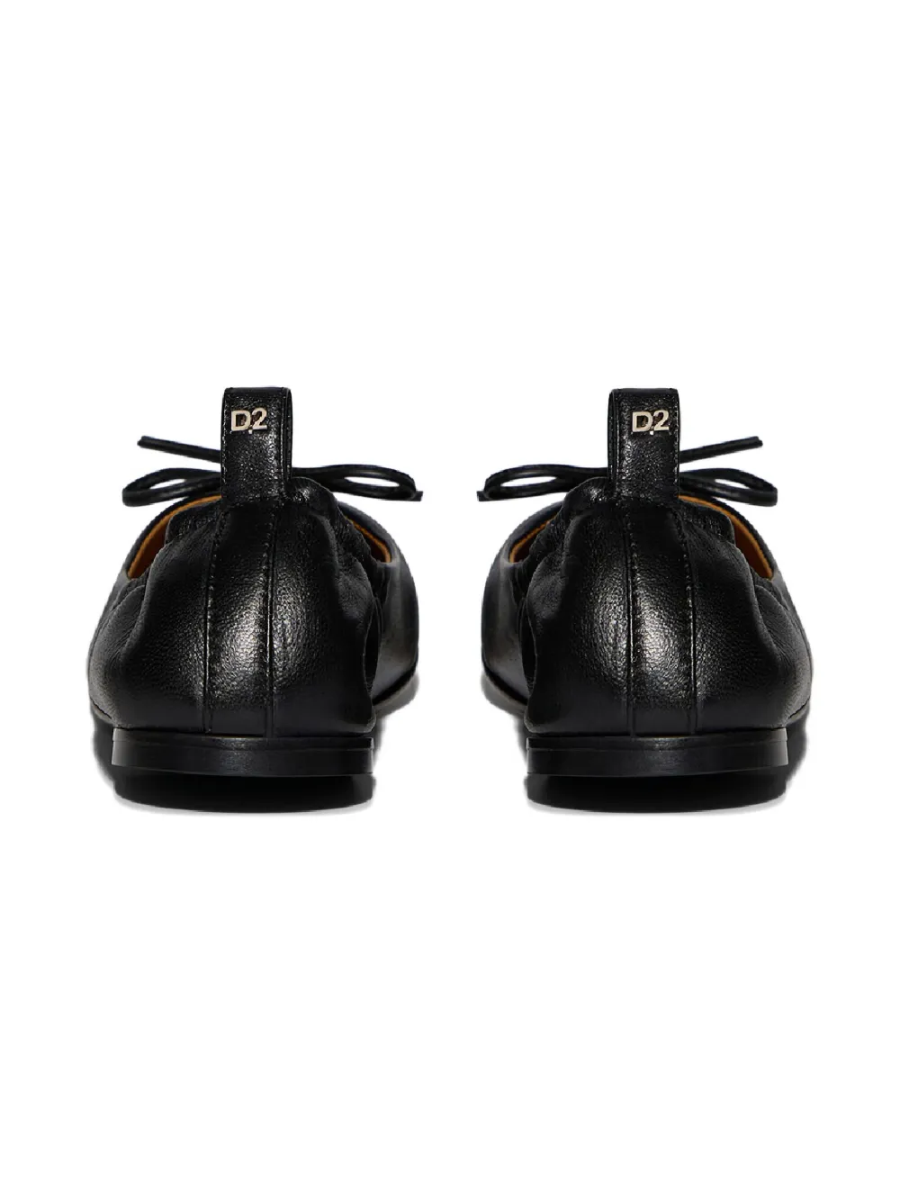 DSQUARED2 KIDS Ballerina's met vierkante neus en strikdetail Zwart