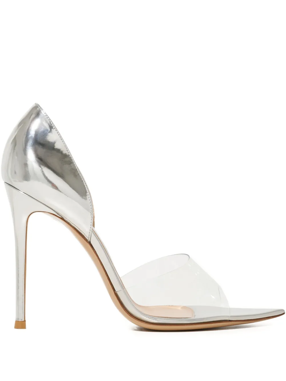 Gianvito Rossi 105mm Open Toe Sandals In White