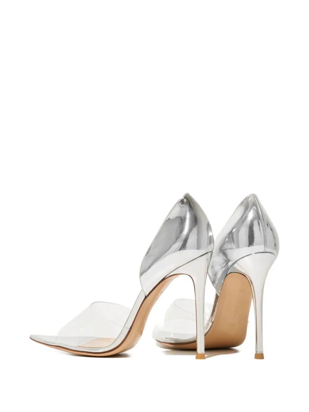 Gianvito Rossi 105mm Open Toe Sandals In White