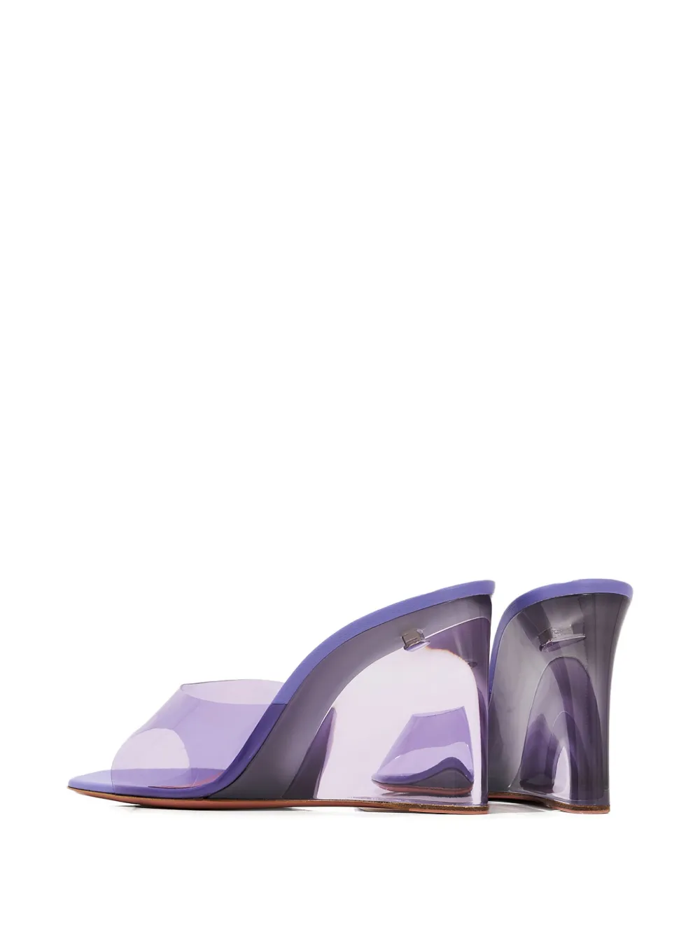 Amina Muaddi 95 mm Lupita sandalen met sleehak Wit