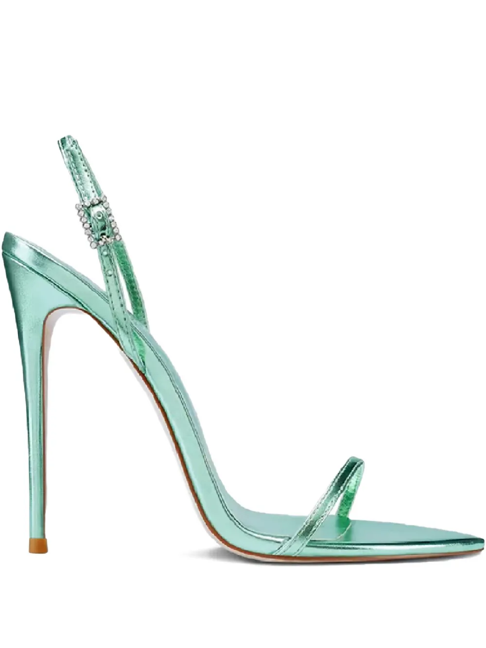 Femme La 120mm Lyon Thin-strap Sandals In Green