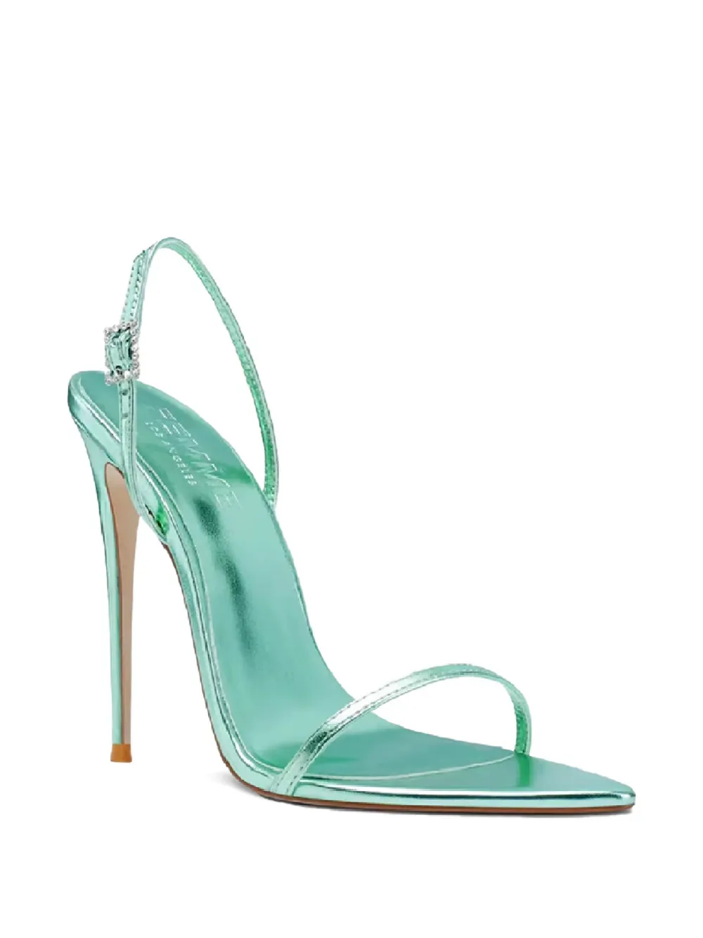 Femme La 120mm Lyon Thin-strap Sandals In Green