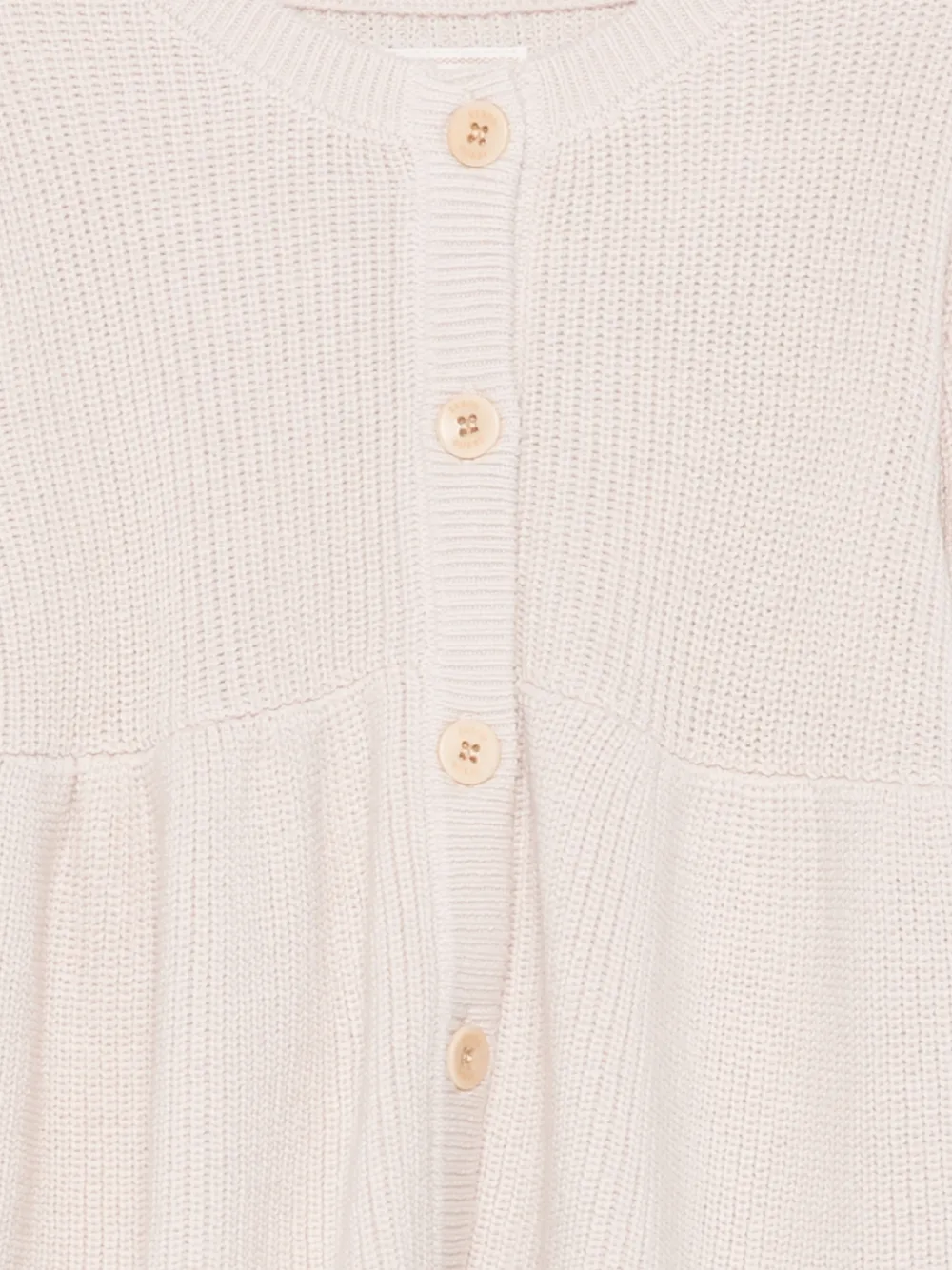 guess kids Vest met knoopsluiting en ruches Beige