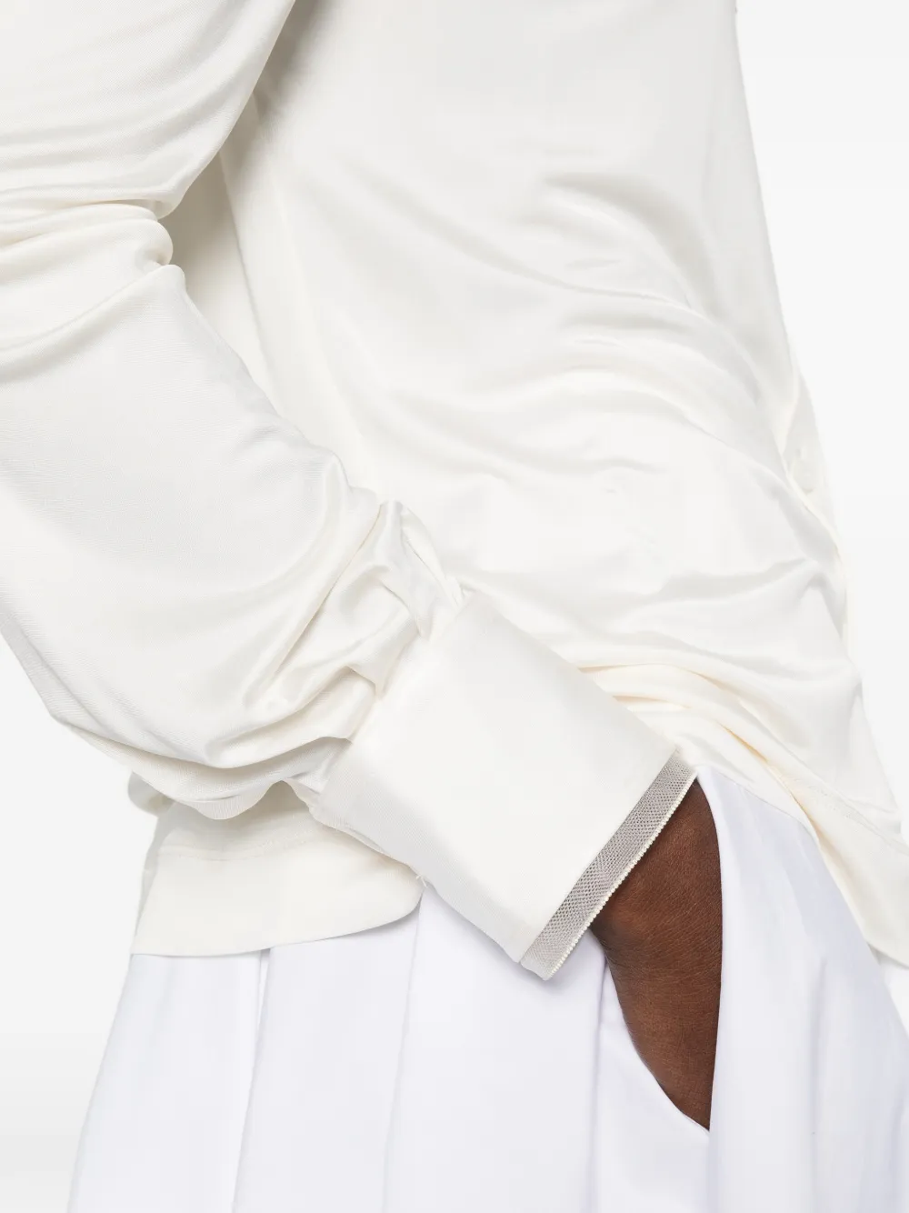 Fabiana Filippi Overhemd met knopen Beige