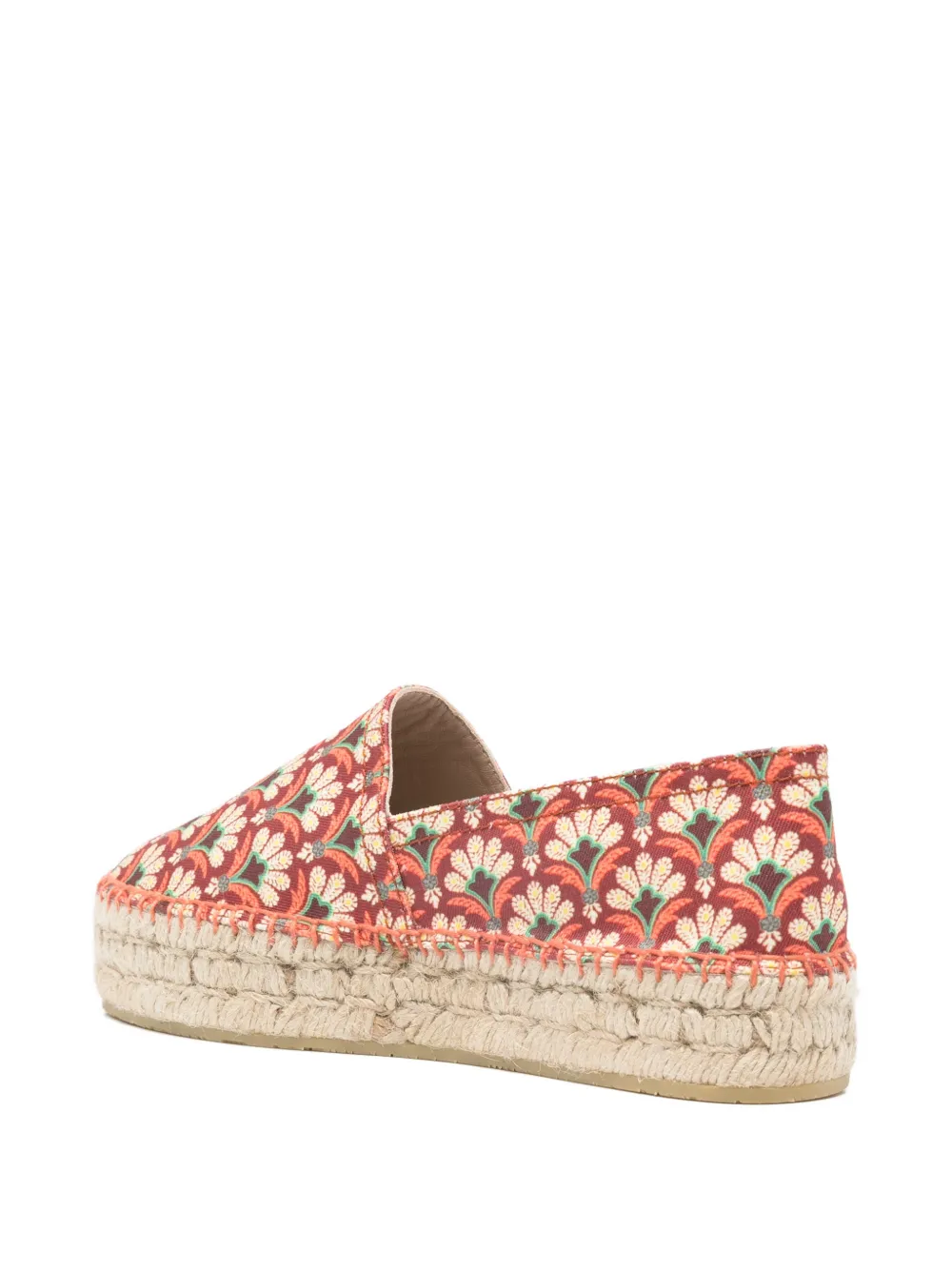 ETRO floral-print espadrille Rood