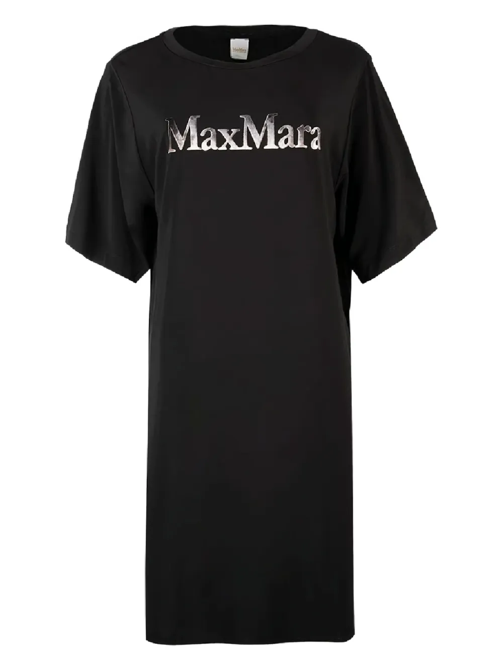 Max Mara Luna Logo Mini Dress In Black