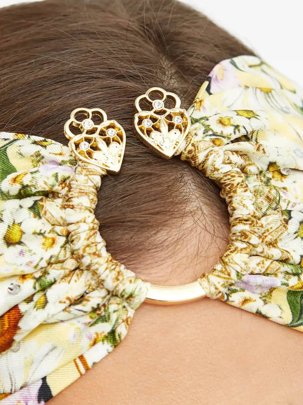 Camilla Zijden haarband Geel