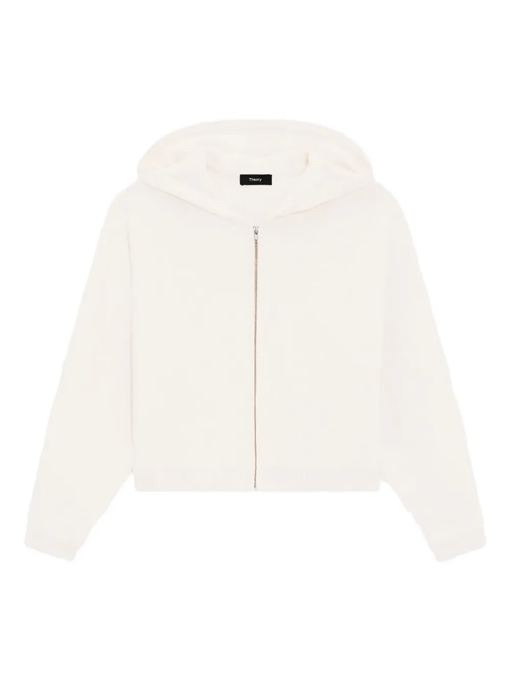 Theory Zip-up Hoodie In Neutral