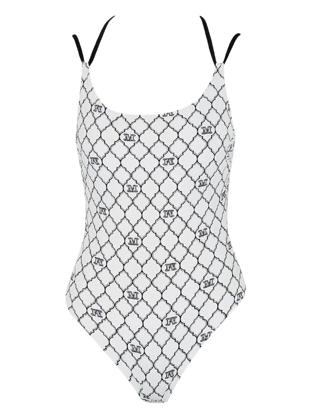 Max Mara maillot de bain à motif monogrammé Cora | blanc | Image 1