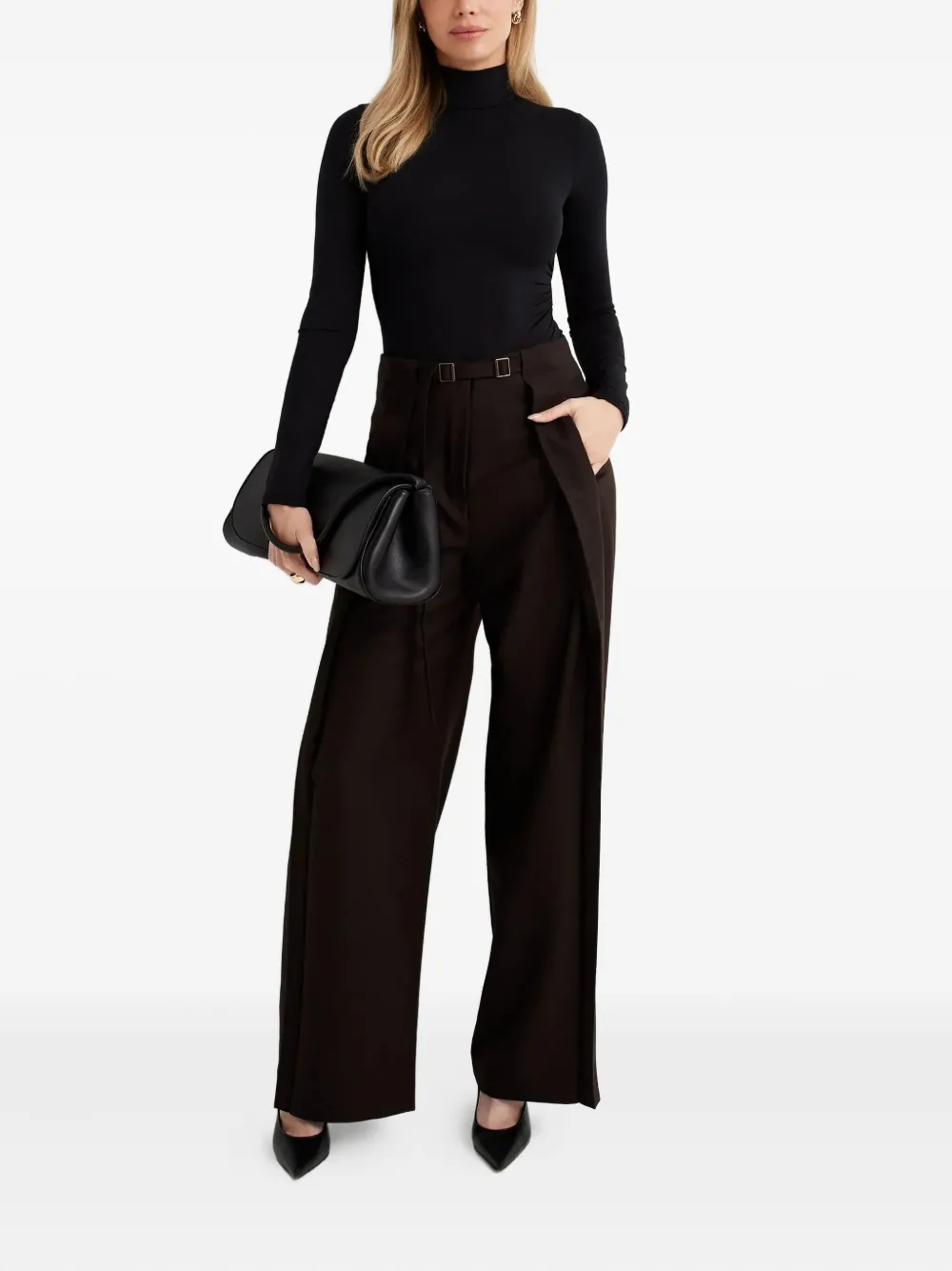 Aya Muse Broek met ceintuur - Bruin