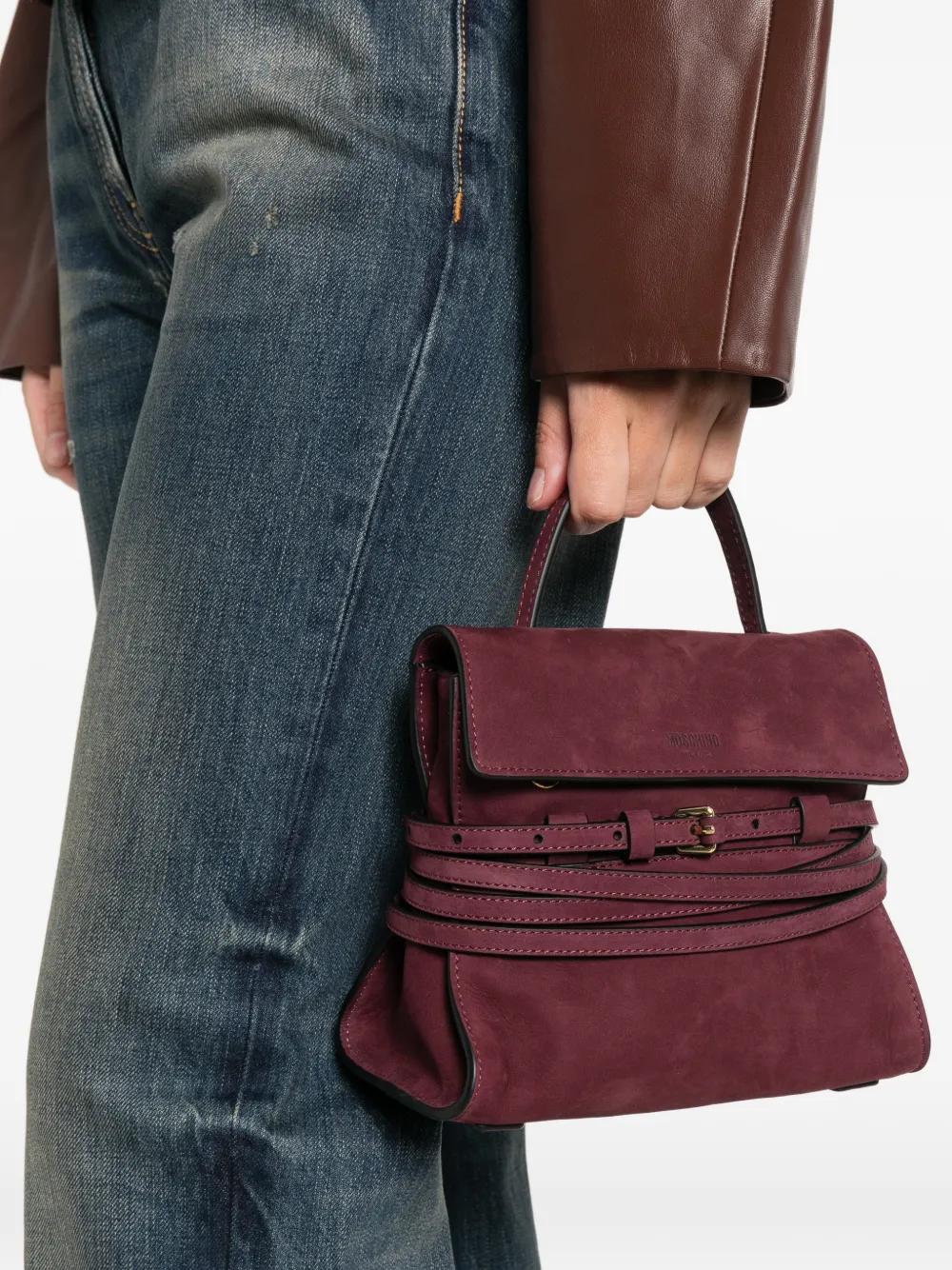 Moschino Shopper met gesp - Rood