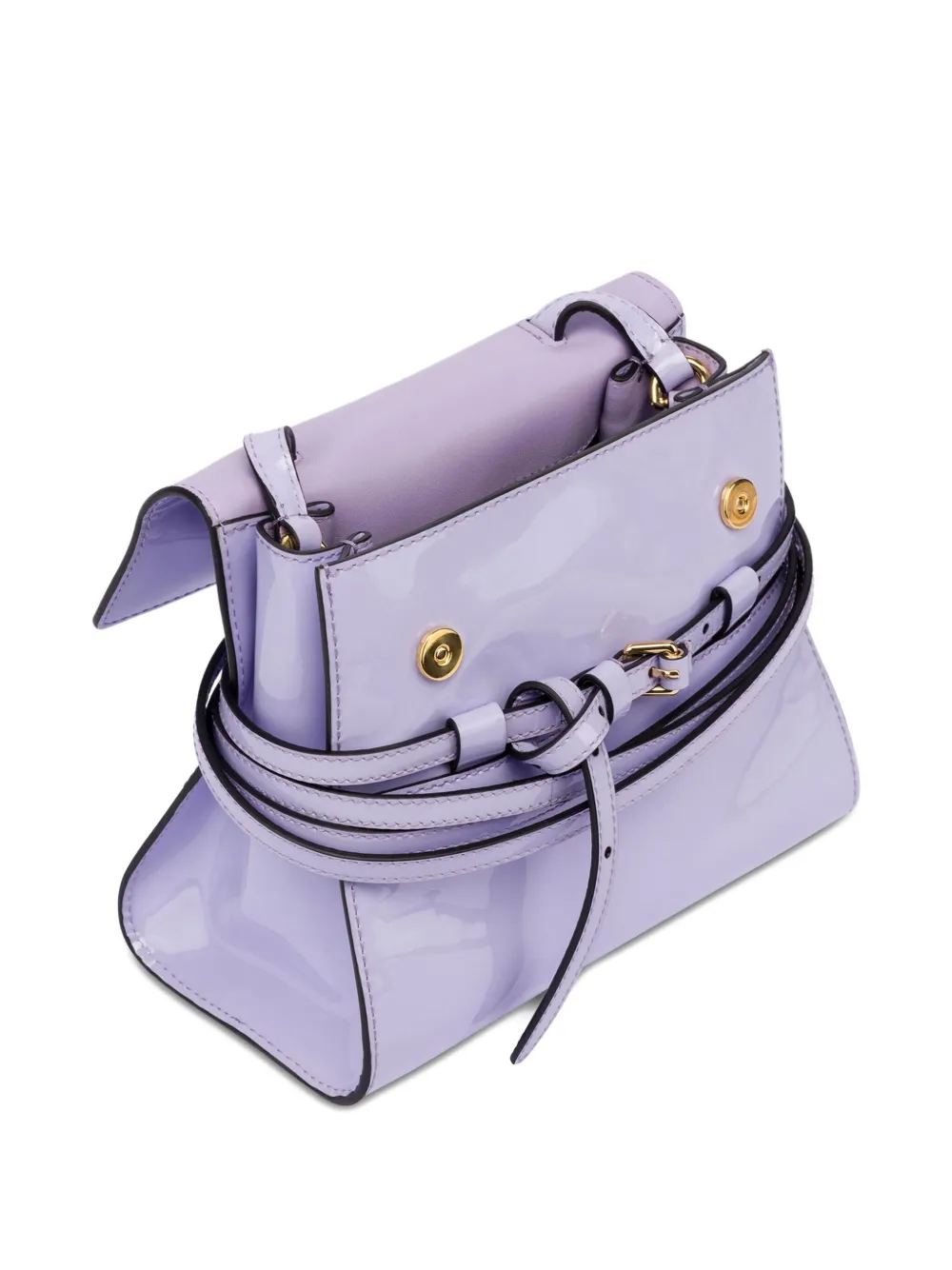Moschino tie-detailing tote bag - Paars