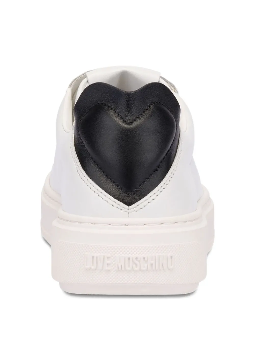 Love Moschino Sneakers met logo-reliëf Wit