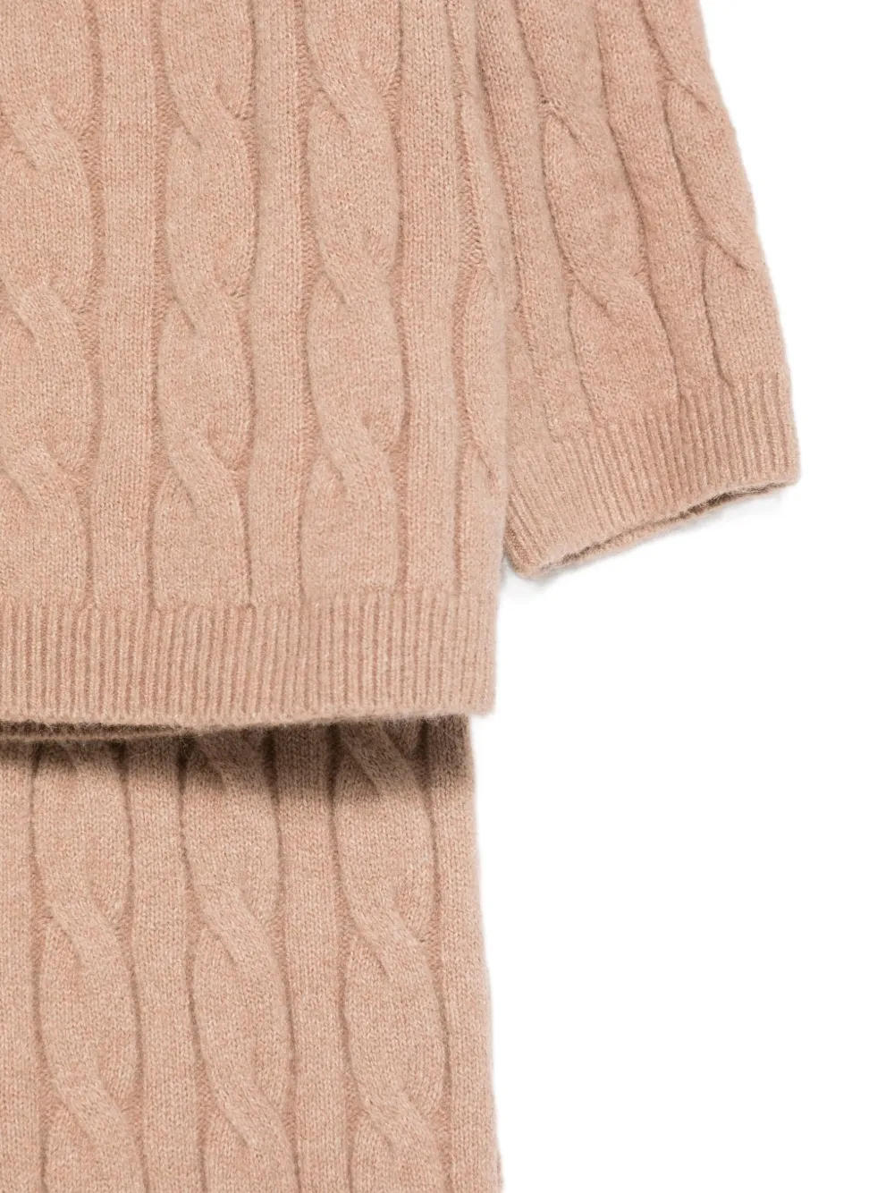 Tommy Hilfiger Junior Kabelgebreide broek Beige