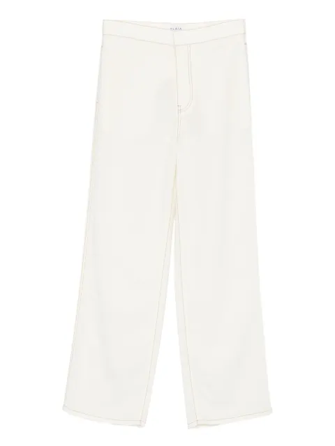 Alaïa pantalones con detalles de costuras