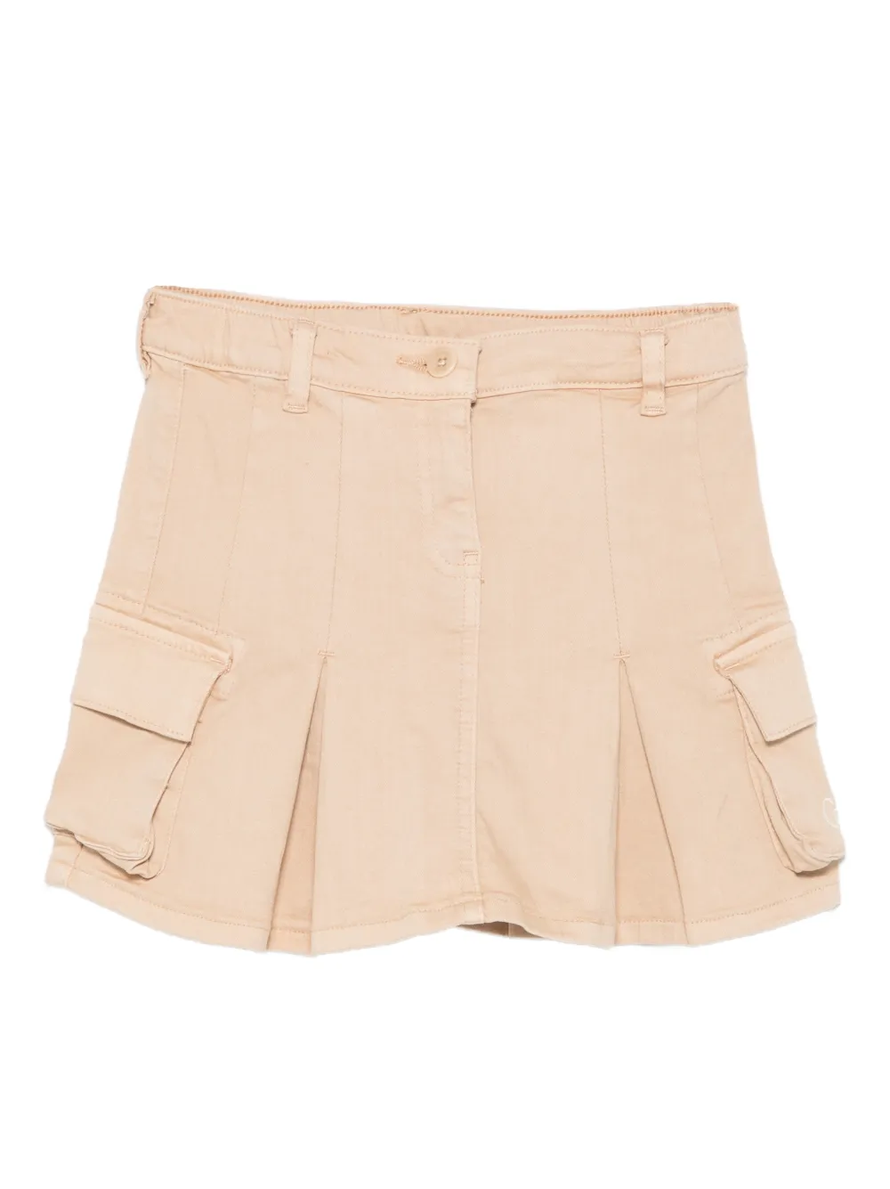 guess kids belt-loop pleated skirt | Neutrals | Image 1