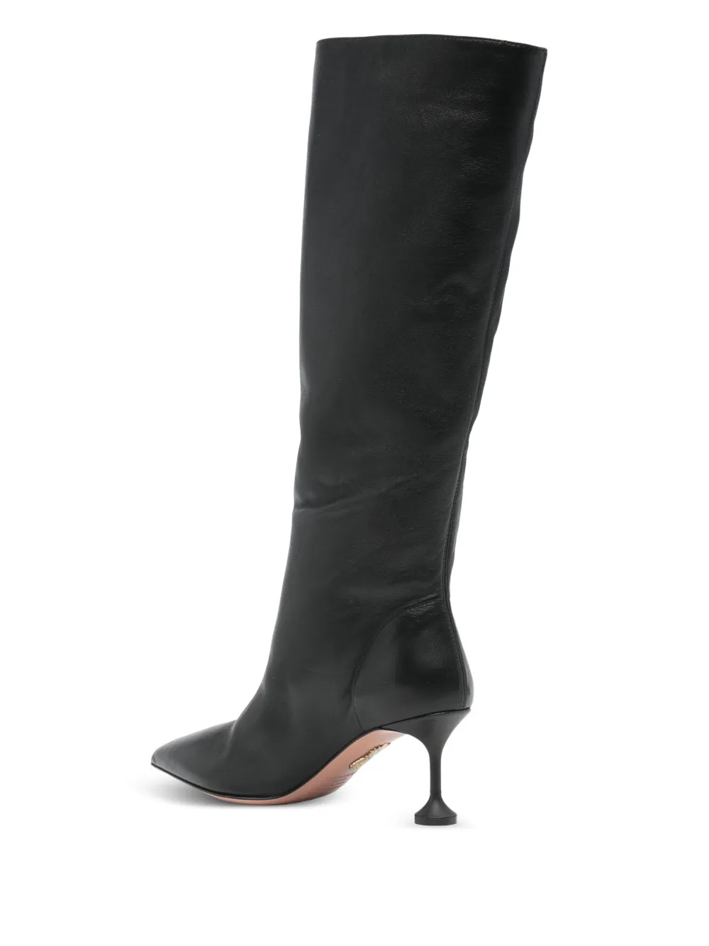 Aquazzura 65 mm Lyla laarzen met puntige neus Zwart