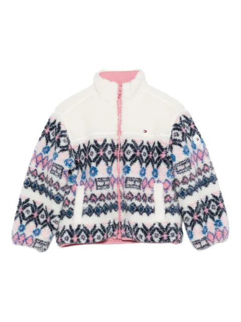 Tommy Hilfiger Junior patterned zip-up jacket