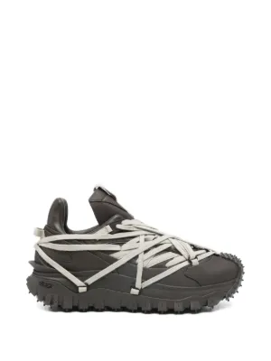 Moncler + Rick Owens レザースニーカー | ブラック | FARFETCH JP