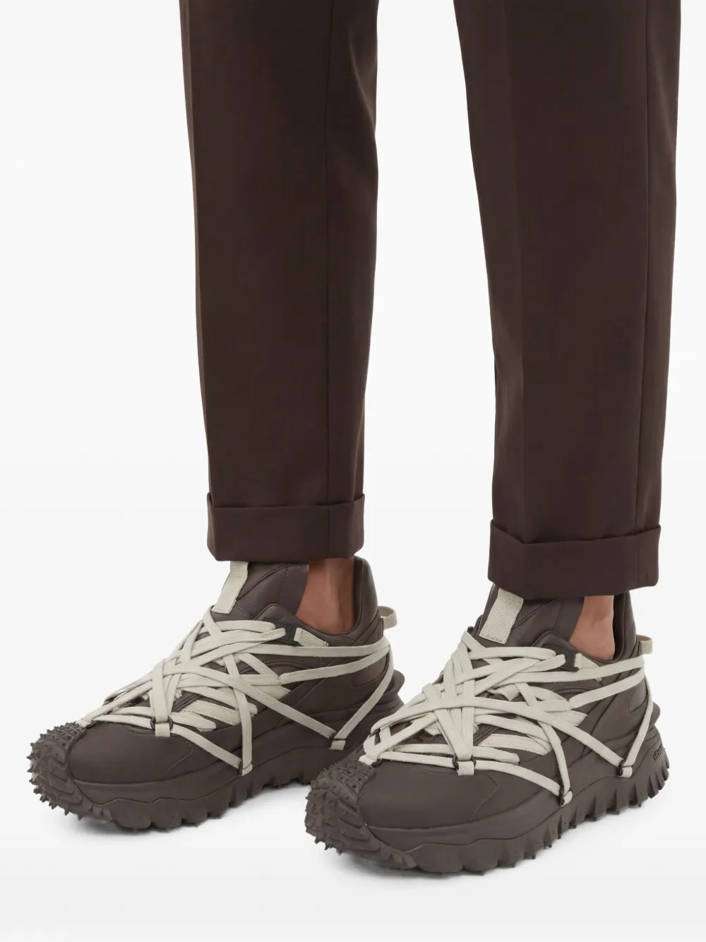 Moncler + Rick Owens Trailgrip Megalace sneakers Bruin