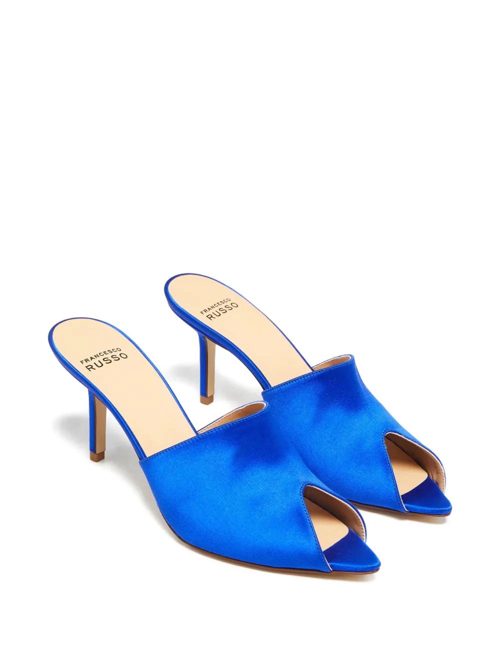 Francesco Russo 75 mm Sabot sandalen Blauw