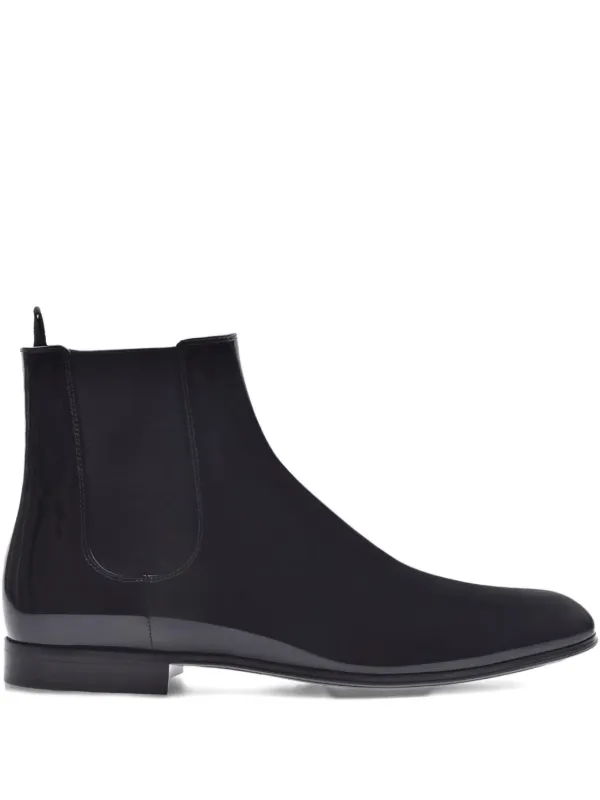 Gianvito Rossi Alain Elasticated-panel Boots in Black