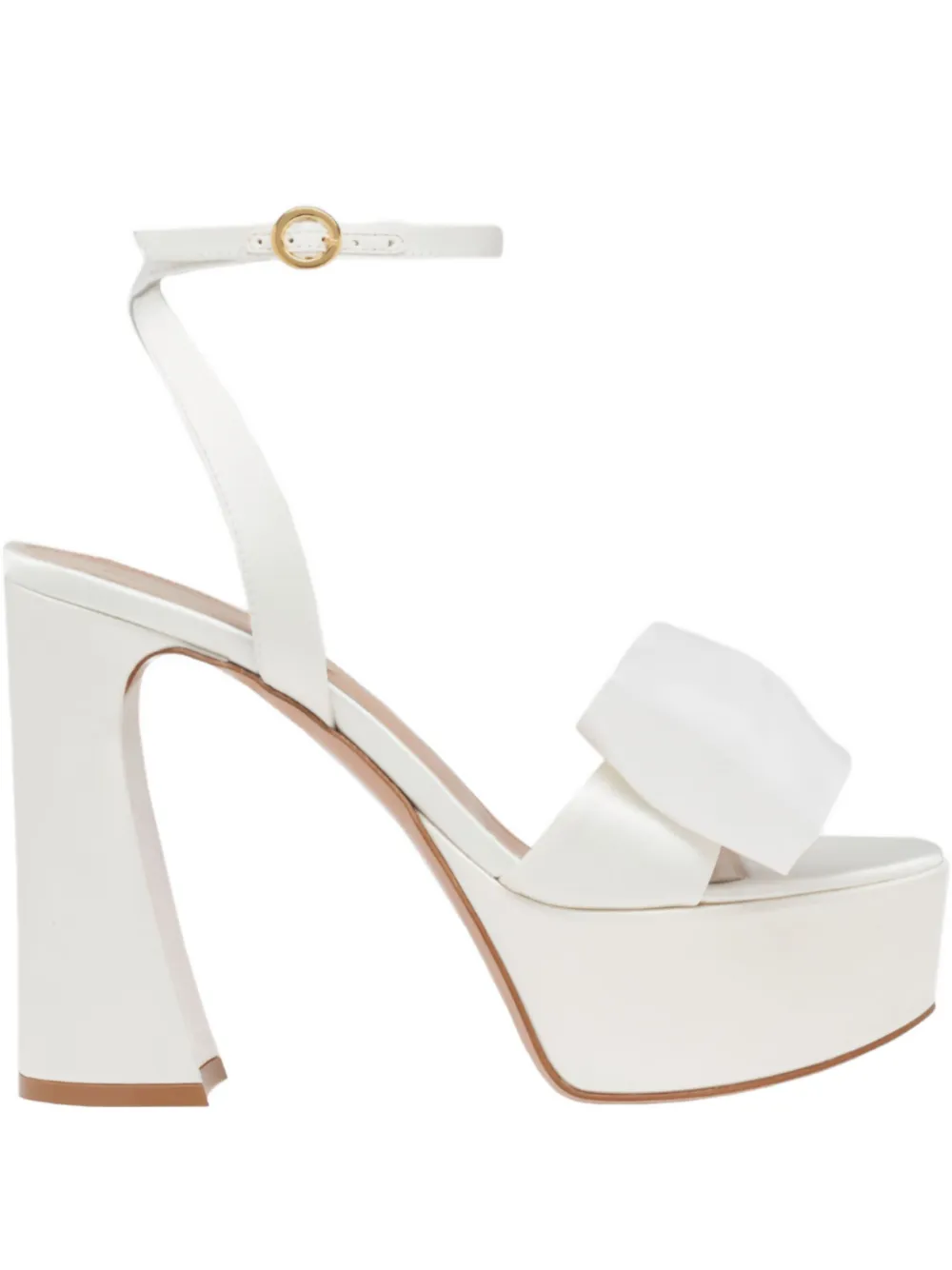 Gianvito Rossi 120 mm Rosie sandalen met strikdetail Wit