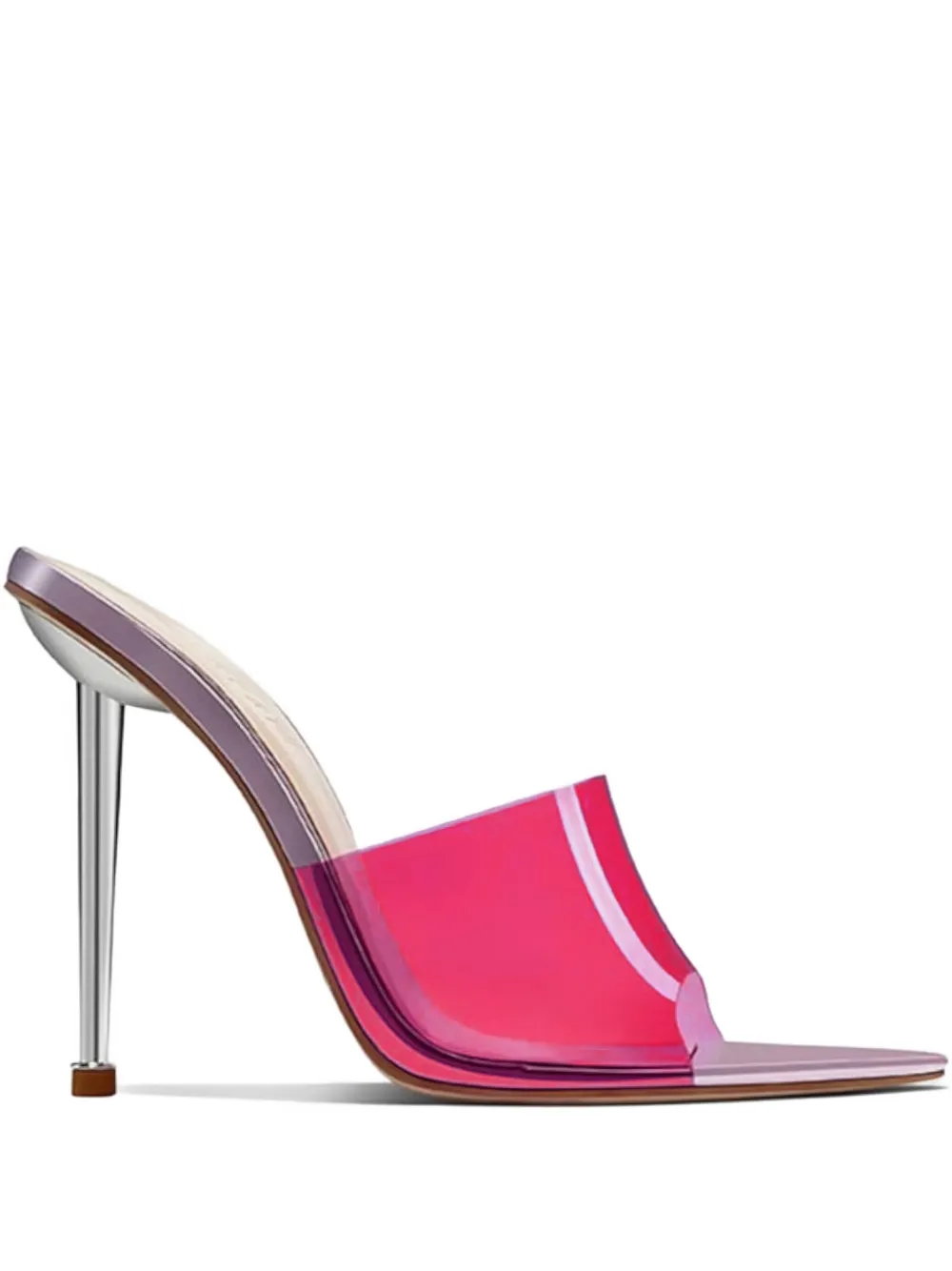 Femme La 110mm The Ford Transparent-strap Sandals In Pink