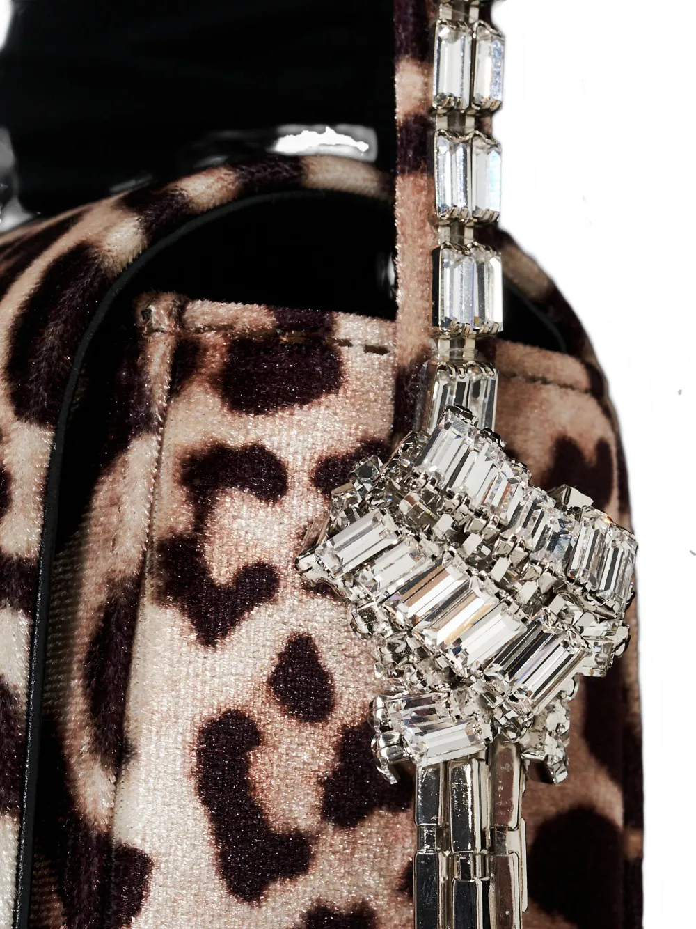 Alexandre Vauthier Geraldine crossbodytas met luipaardprint Beige