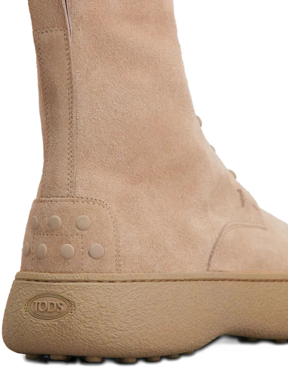 Tod's W.G. enkellaarzen met veters Beige