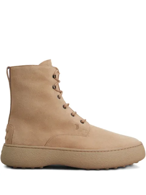 Tod's bottines lacées à design embossé