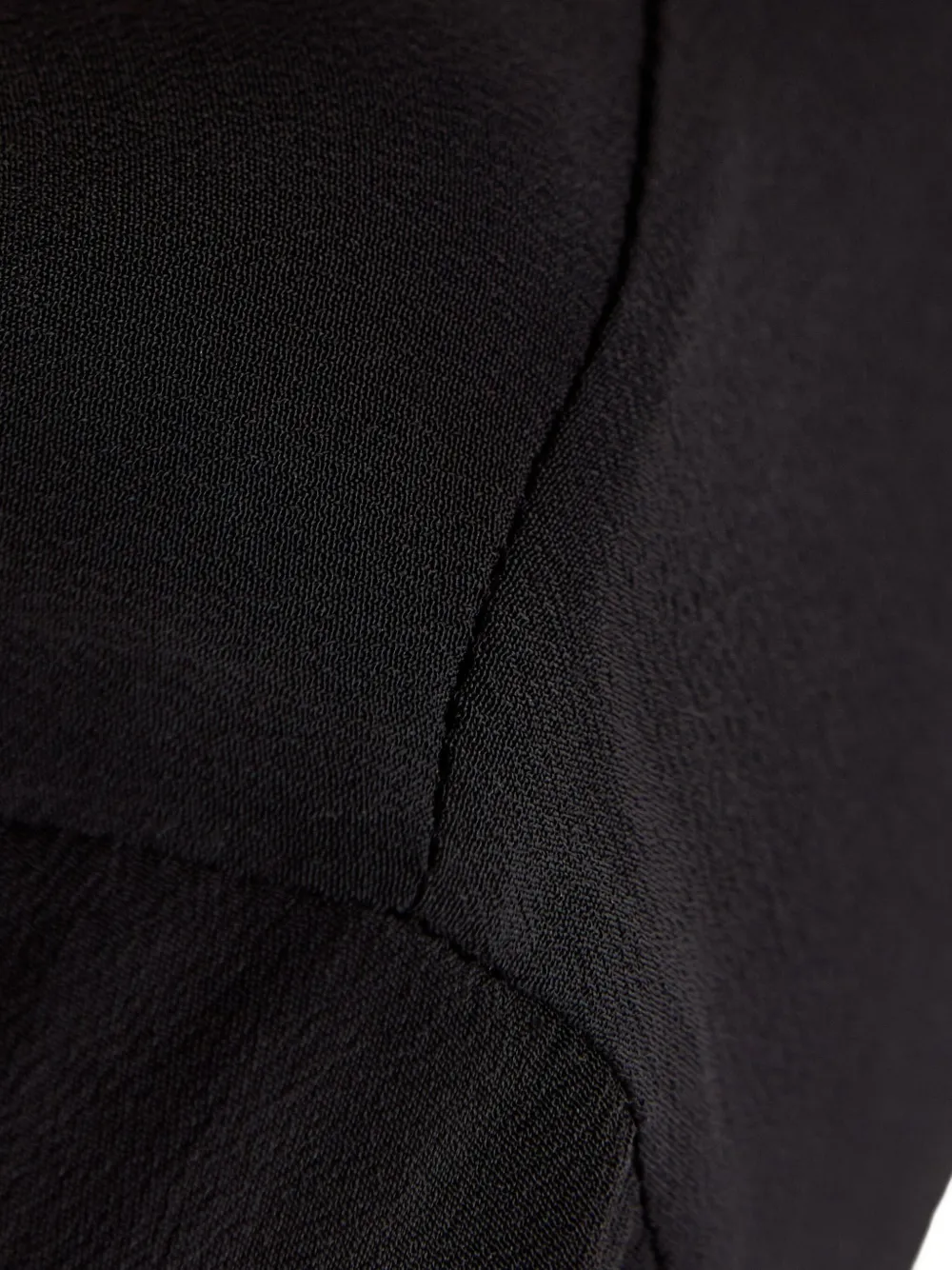 Fay T-shirt met V-hals en logo Zwart