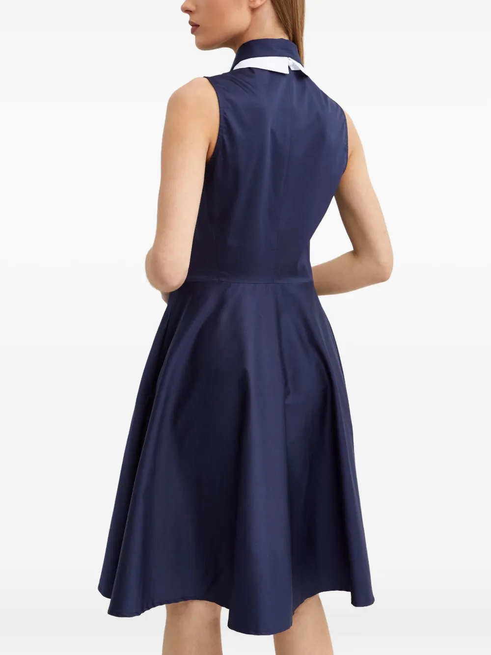 Fay Midi-jurk met knoopsluiting Blauw