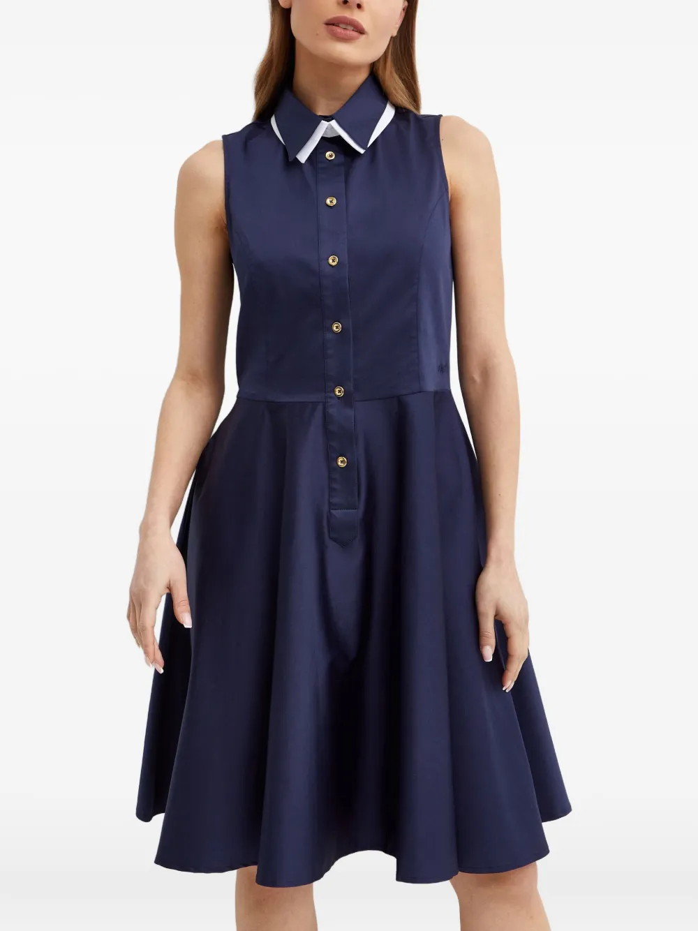 Fay Midi-jurk met knoopsluiting Blauw