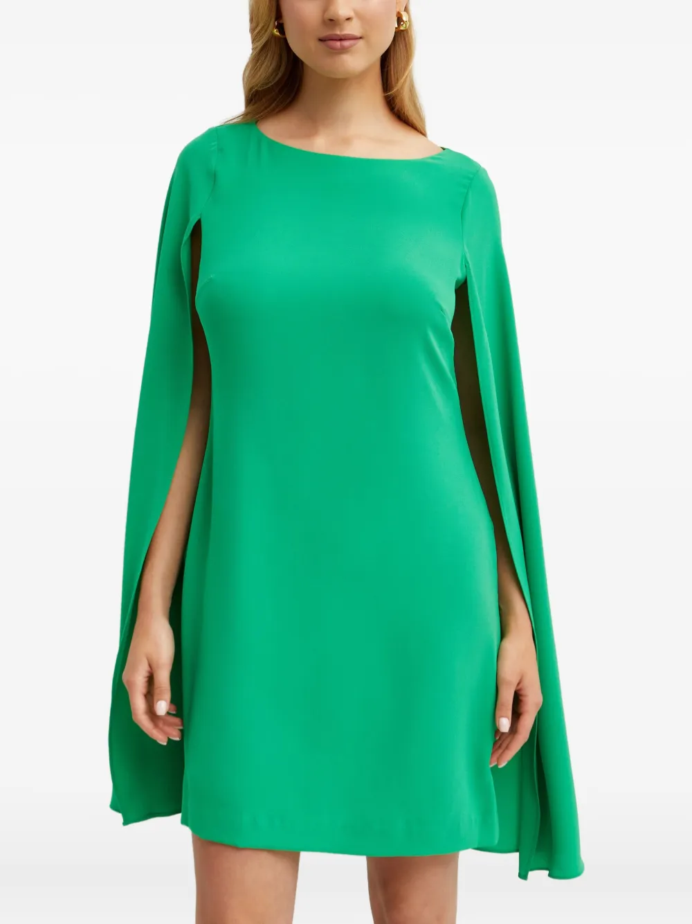 Ralph Lauren Cape Mini Dress In Green