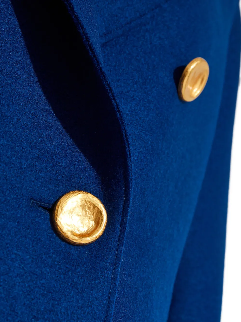 Harris Wharf London Double-breasted Wool Coat In Blue