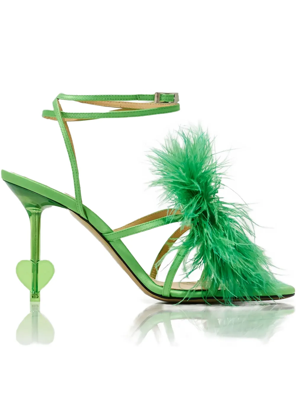 Mach&mach Crystal-embellished Sandals In Green