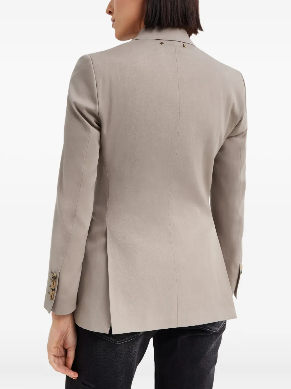 Golden Goose Blazer met dubbele rij knopen Beige