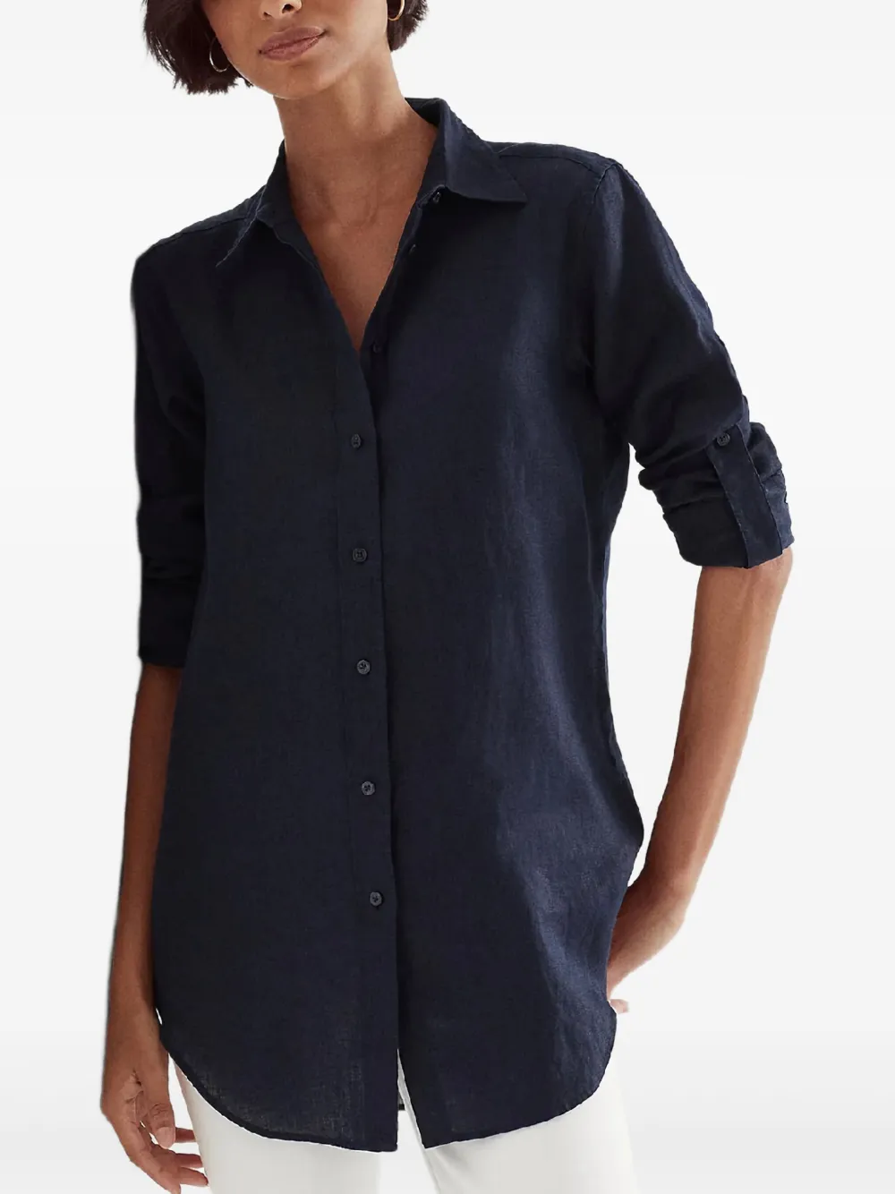 Lauren Ralph Lauren Linnen blouse Blauw