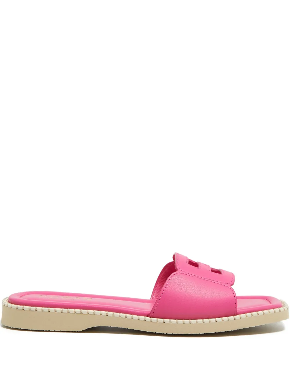 Hogan logo-detail flat sandals Roze