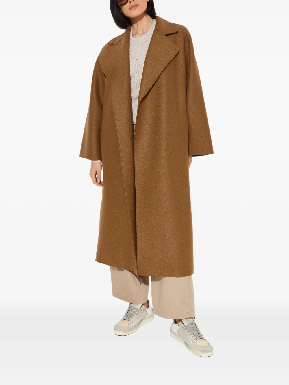 Harris Wharf London belted-waist wool coat - Bruin
